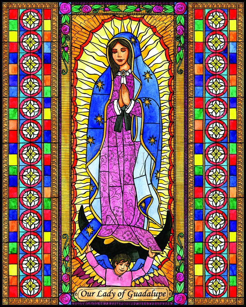 Our Lady of Guadalupe - Wood Plaque by Brenda Nippert - Trinity Stores