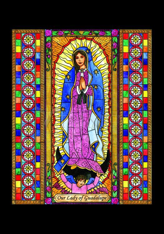Our Lady of Guadalupe - Holy Card by Brenda Nippert - Trinity Stores