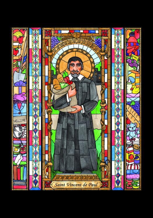 St. Vincent de Paul - Holy Card by Brenda Nippert - Trinity Stores