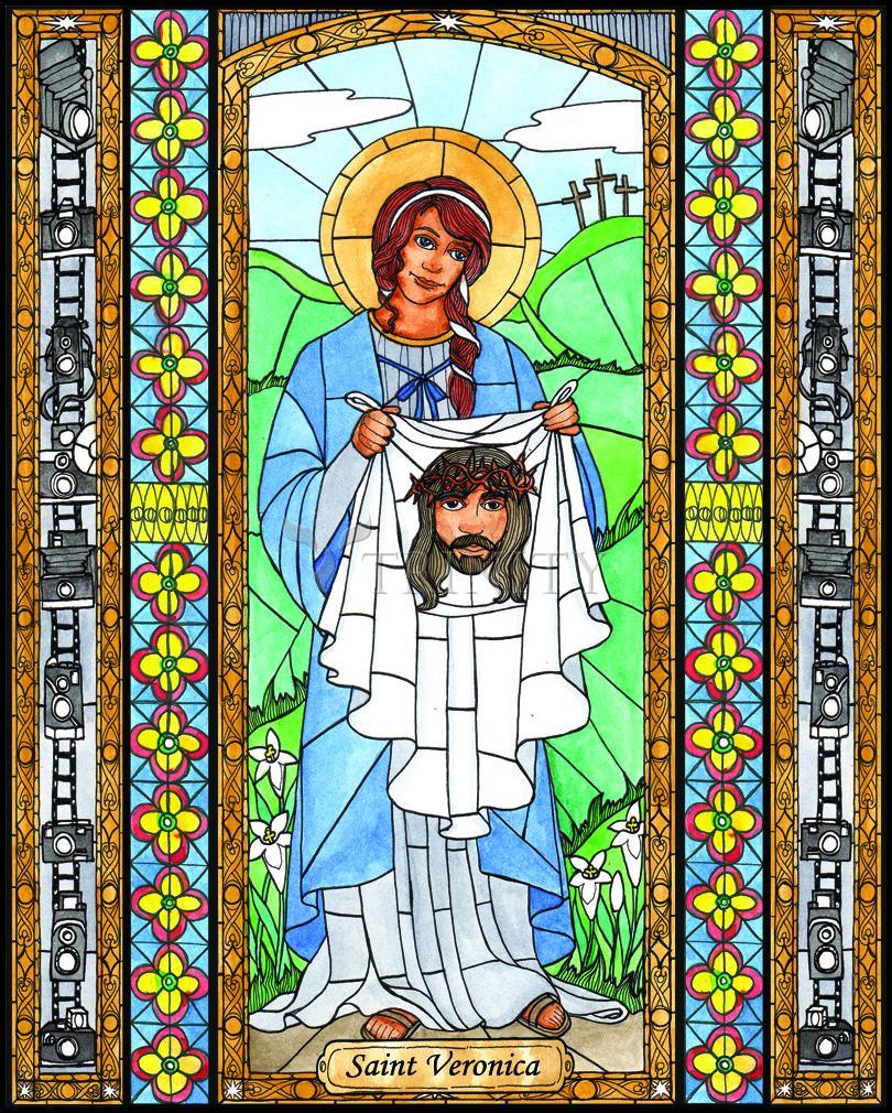 St. Veronica - Wood Plaque by Brenda Nippert - Trinity Stores