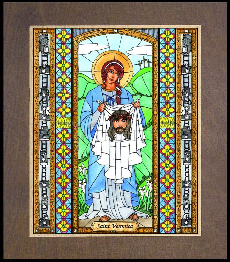 St. Veronica - Wood Plaque Premium by Brenda Nippert - Trinity Stores