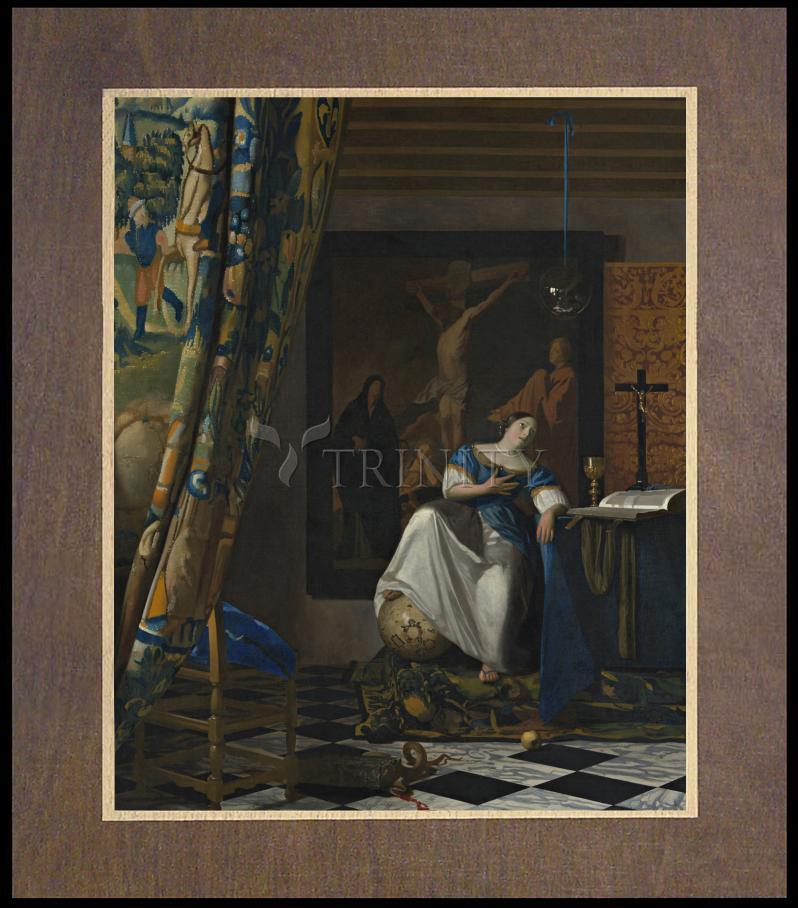 Allegory of Catholic Faith - Wood Plaque Premium by Museum Classics - Trinity Stores