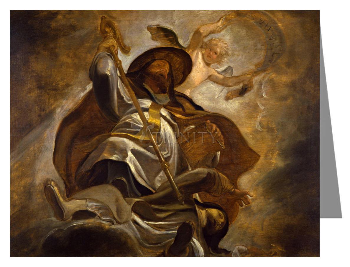 St. Athanasius of Alexandria Defeating Arius - Note Card Custom Text by Museum Classics - Trinity Stores