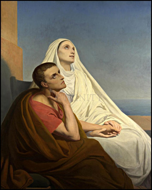 Sts. Augustine and Monica - Wood Plaque by Museum Classics - Trinity Stores