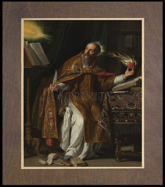 St. Augustine - Wood Plaque Premium by Museum Classics - Trinity Stores