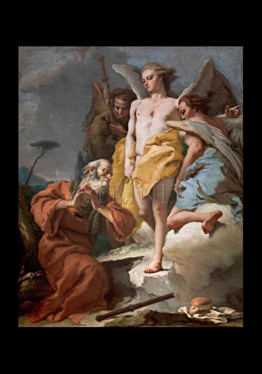 St. Abraham and Three Angels - Holy Card by Museum Classics - Trinity Stores