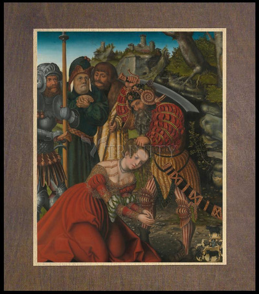 St. Barbara, Martyrdom of - Wood Plaque Premium by Museum Classics - Trinity Stores