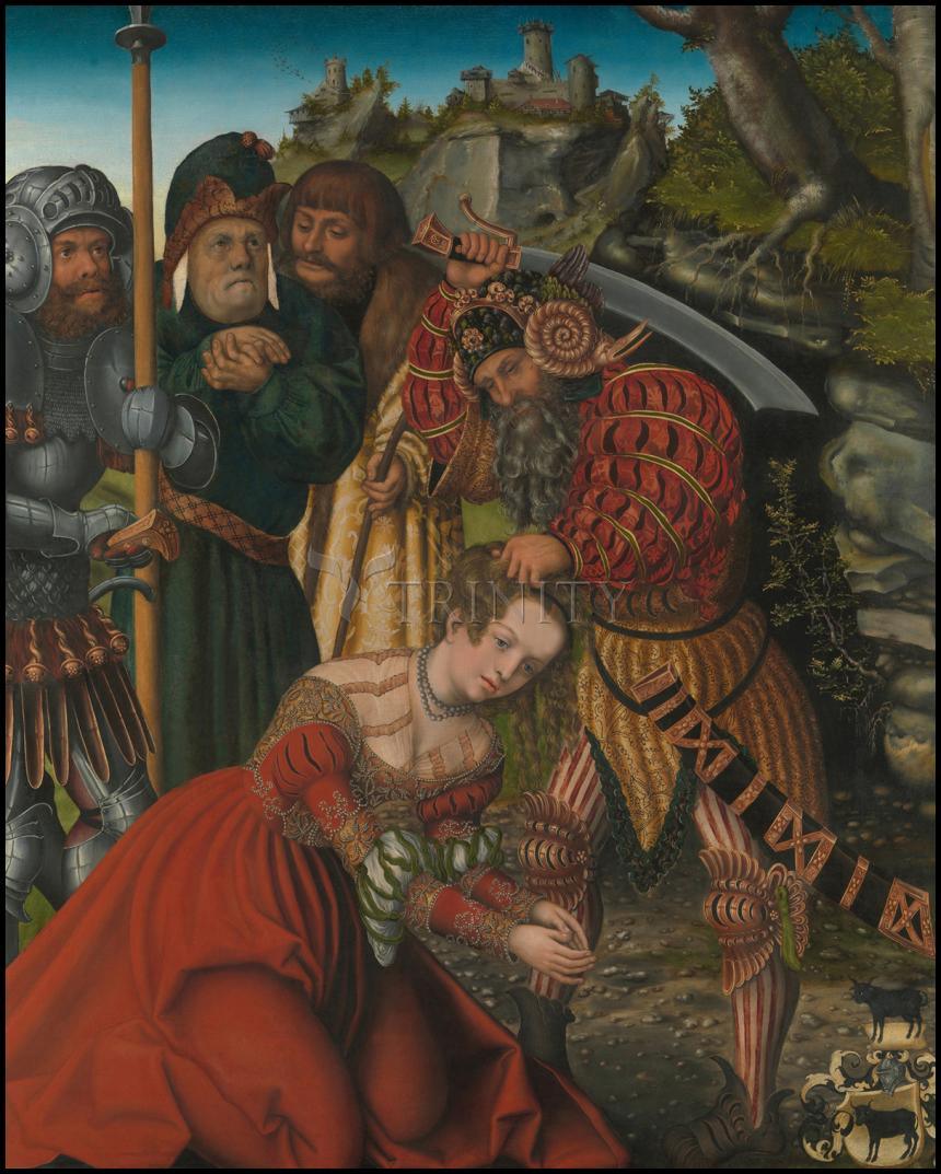 St. Barbara, Martyrdom of - Wood Plaque by Museum Classics - Trinity Stores