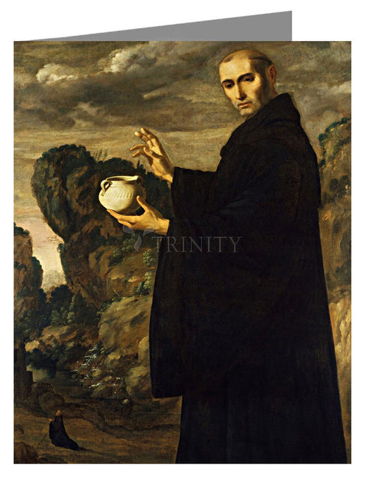 St. Benedict of Nursia - Note Card Custom Text by Museum Classics - Trinity Stores