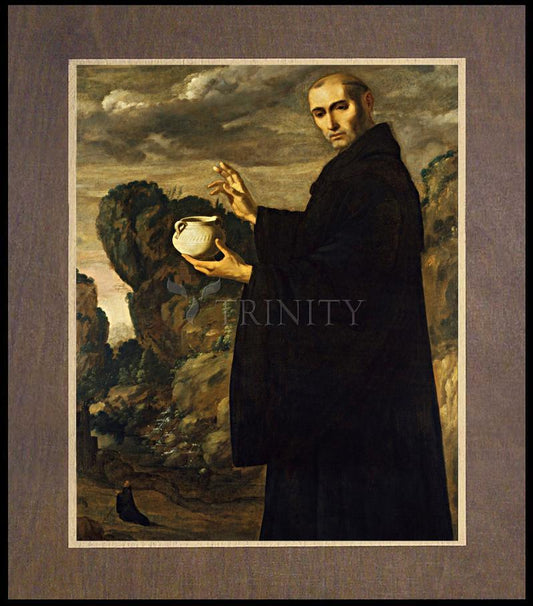 St. Benedict of Nursia - Wood Plaque Premium by Museum Classics - Trinity Stores