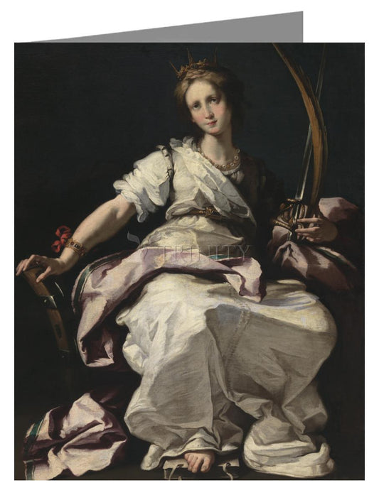 St. Catherine of Alexandria - Note Card Custom Text by Museum Classics - Trinity Stores