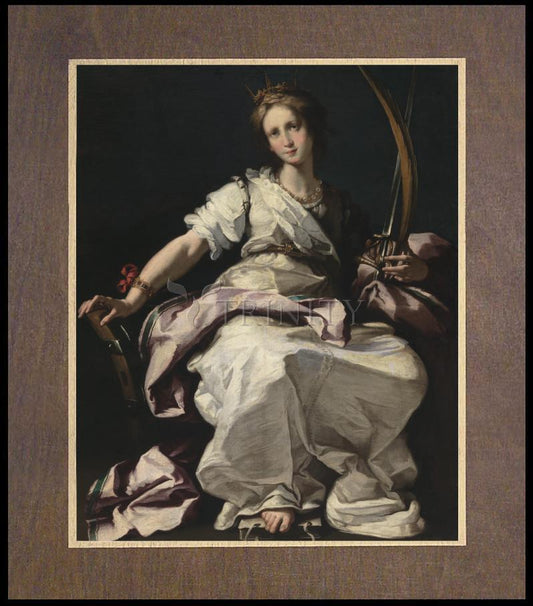 St. Catherine of Alexandria - Wood Plaque Premium by Museum Classics - Trinity Stores