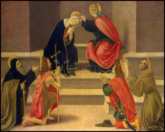 Coronation of Mary - Wood Plaque by Museum Classics - Trinity Stores