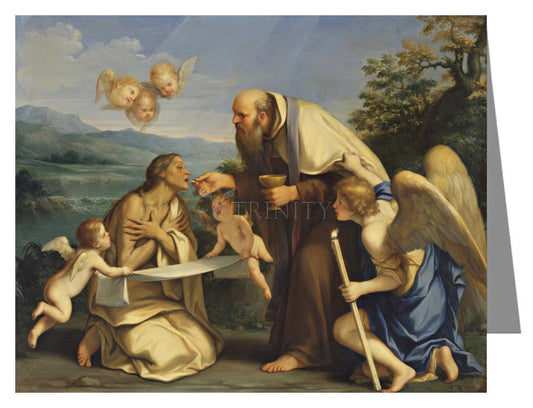 Communion of St. Mary of Egypt - Note Card Custom Text by Museum Classics - Trinity Stores