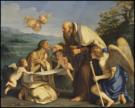 Communion of St. Mary of Egypt - Wood Plaque by Museum Classics - Trinity Stores