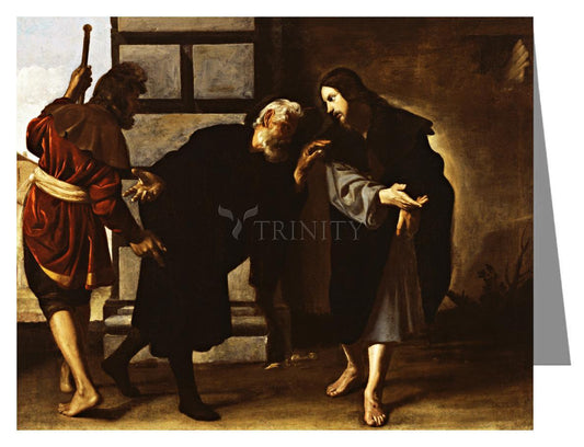 Christ and Two Followers on Road to Emmaus - Note Card by Museum Classics - Trinity Stores