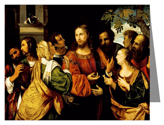 Christ and Women of Canaan - Note Card Custom Text by Museum Classics - Trinity Stores