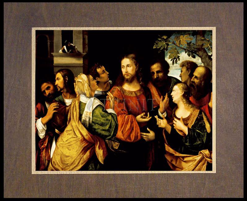 Christ and Women of Canaan - Wood Plaque Premium by Museum Classics - Trinity Stores