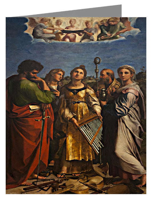 Ecstasy of St. Cecilia - Note Card Custom Text by Museum Classics - Trinity Stores