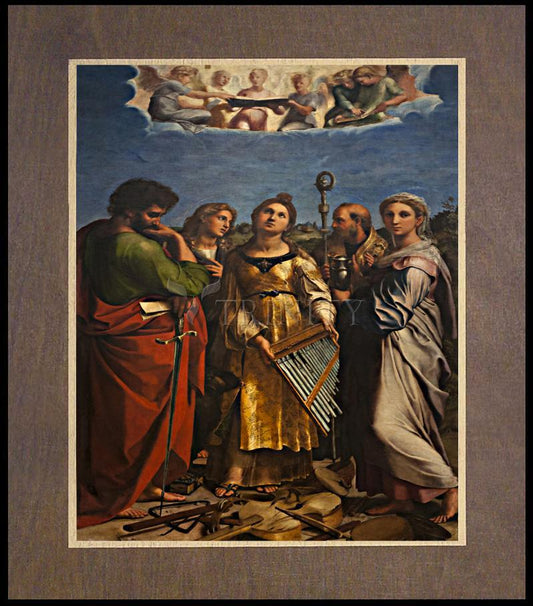 Ecstasy of St. Cecilia - Wood Plaque Premium by Museum Classics - Trinity Stores