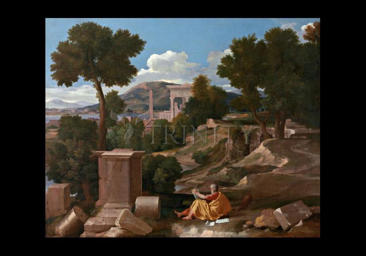 St. John the Evangelist on Patmos - Holy Card by Museum Classics - Trinity Stores