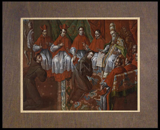 St. Francis of Assisi Before Pope - Wood Plaque Premium by Museum Classics - Trinity Stores