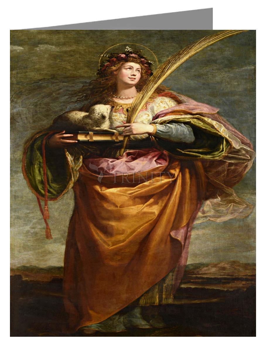 St. Agnes - Note Card Custom Text by Museum Classics - Trinity Stores