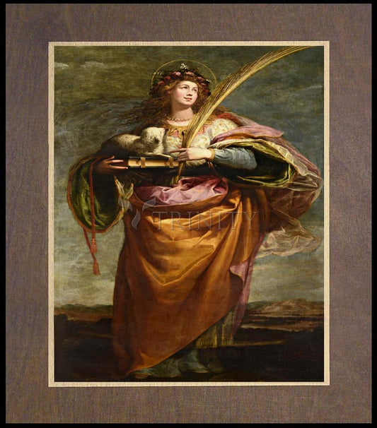 St. Agnes - Wood Plaque Premium by Museum Classics - Trinity Stores