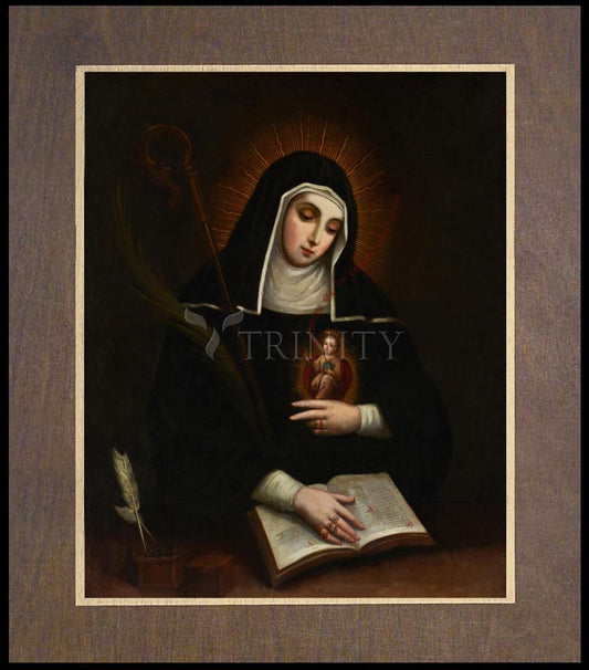 St. Gertrude - Wood Plaque Premium by Museum Classics - Trinity Stores