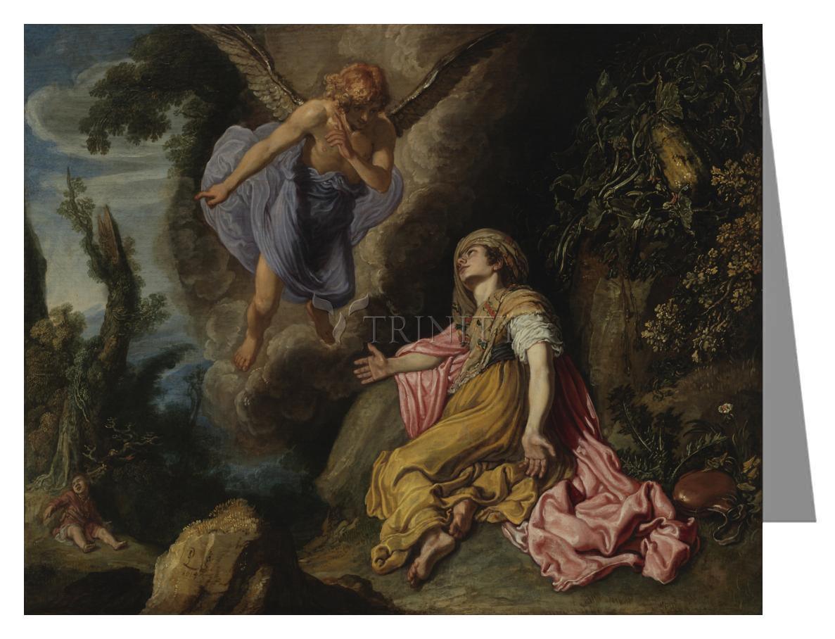 Hagar and Angel - Note Card Custom Text by Museum Classics - Trinity Stores