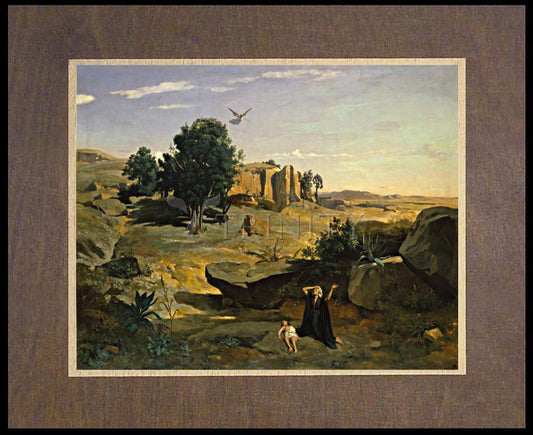 Hagar in the Wilderness - Wood Plaque Premium by Museum Classics - Trinity Stores