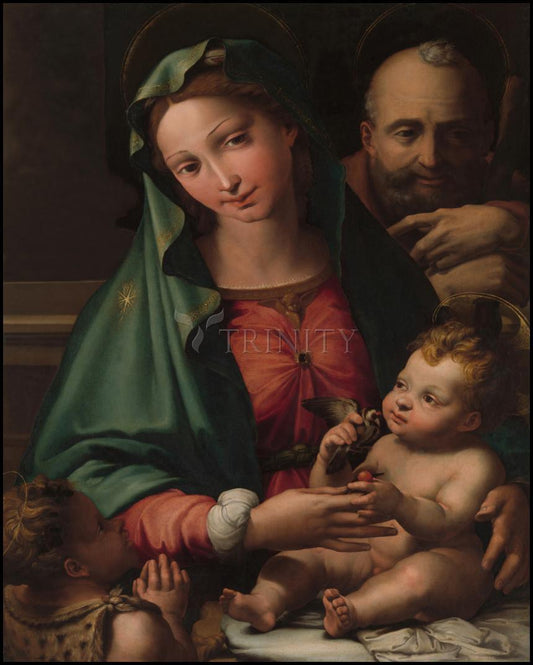 Holy Family with Infant St. John the Baptist - Wood Plaque by Museum Classics - Trinity Stores