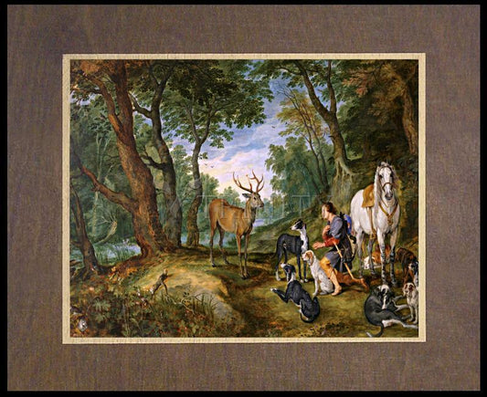 Vision of St. Hubert - Wood Plaque Premium by Museum Classics - Trinity Stores