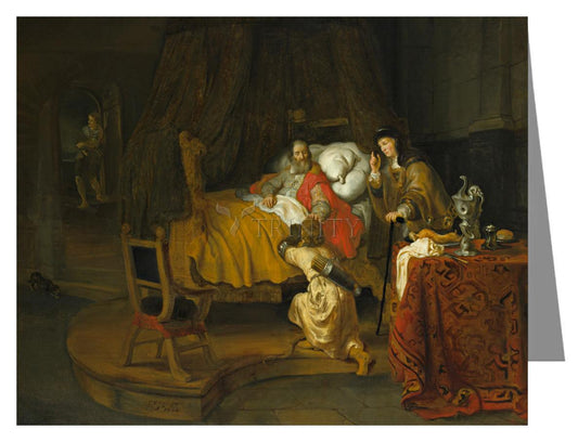 St. Isaac Blessing St. Jacob - Note Card by Museum Classics - Trinity Stores