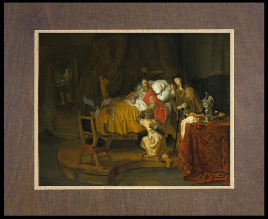 St. Isaac Blessing St. Jacob - Wood Plaque Premium by Museum Classics - Trinity Stores