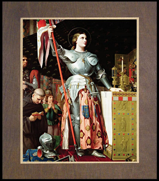 St. Joan of Arc at Coronation of Charles VII - Wood Plaque Premium by Museum Classics - Trinity Stores