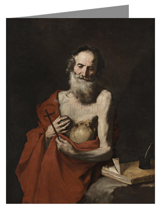 St. Jerome - Note Card Custom Text by Museum Classics - Trinity Stores