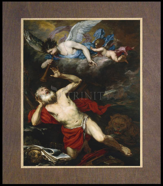 St. Jerome in the Wilderness - Wood Plaque Premium by Museum Classics - Trinity Stores