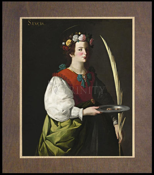 St. Lucy - Wood Plaque Premium by Museum Classics - Trinity Stores