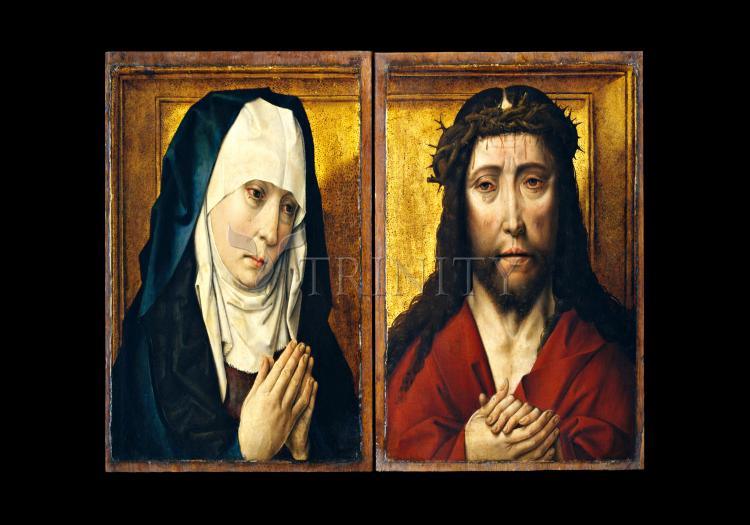 Mourning Mary - Man of Sorrows - Holy Card by Museum Classics - Trinity Stores
