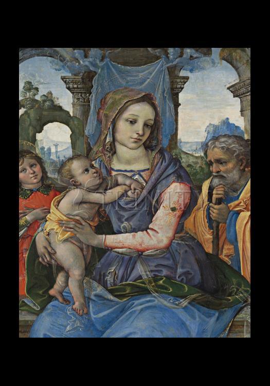 Madonna and Child with St. Joseph and Angel - Holy Card by Museum Classics - Trinity Stores