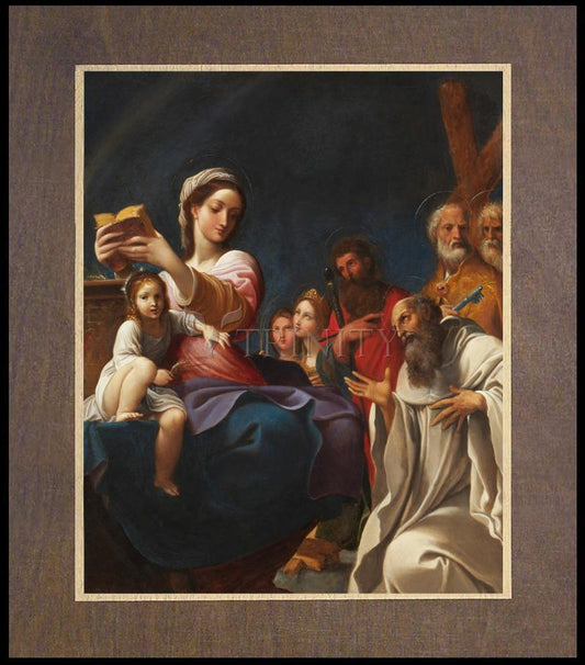 Madonna and Child with Saints - Wood Plaque Premium by Museum Classics - Trinity Stores