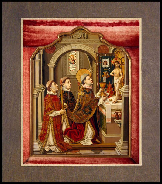 Mass of St. Gregory the Great - Wood Plaque Premium by Museum Classics - Trinity Stores