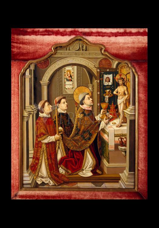 Mass of St. Gregory the Great - Holy Card by Museum Classics - Trinity Stores