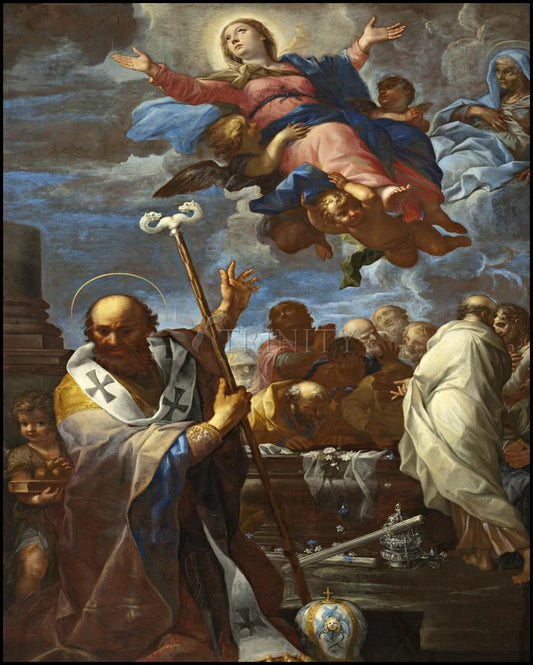 Assumption of Mary with Sts. Anne and Nicholas of Myra - Wood Plaque by Museum Classics - Trinity Stores