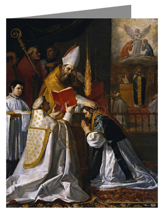 Ordination and First Mass of St. John of Matha - Note Card Custom Text by Museum Classics - Trinity Stores