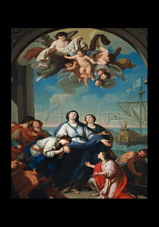 Departure of Sts. Paula and Eustochium for the Holy Land - Holy Card by Museum Classics - Trinity Stores
