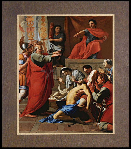 St. Paul Exorcizing Possessed Man - Wood Plaque Premium by Museum Classics - Trinity Stores