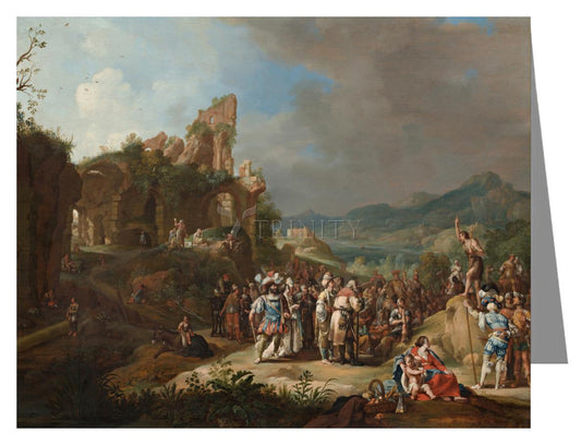 Preaching of St. John the Baptist - Note Card Custom Text by Museum Classics - Trinity Stores