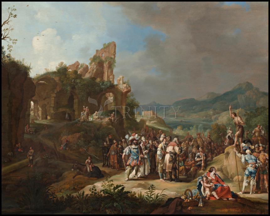 Preaching of St. John the Baptist - Wood Plaque by Museum Classics - Trinity Stores